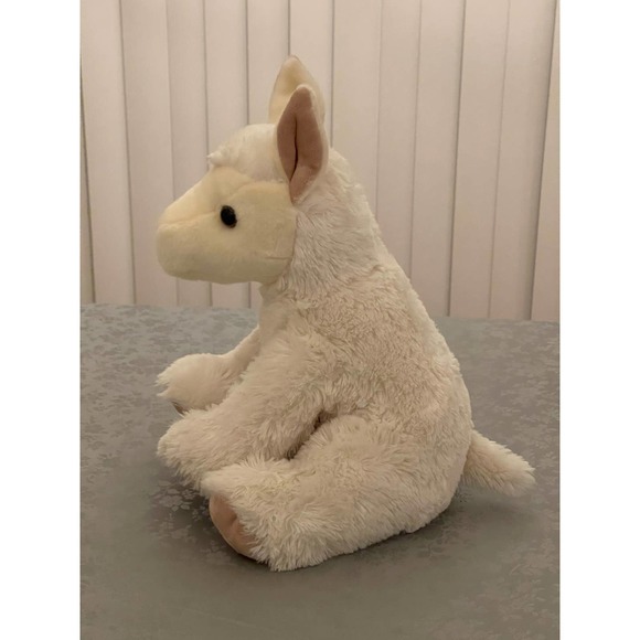 Aurora World 14" Plush Cream Colored Llama - Picture 4 of 10